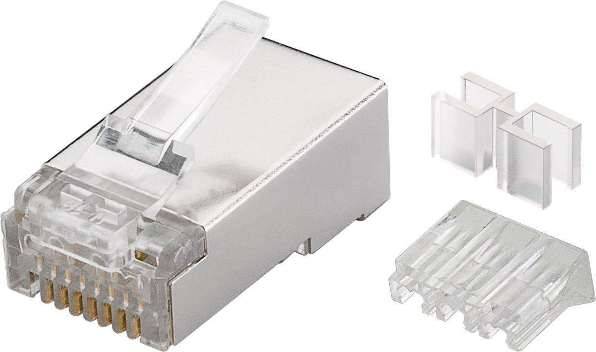 Modularer Stecker CAT6 Stecker 8P8C FTP Geschirmt 10 Stück in einem Beutel