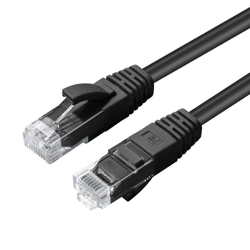 CAT6A UTP 5m Schwarz LSZHUndgeschirmtes Netzwerkkabel,