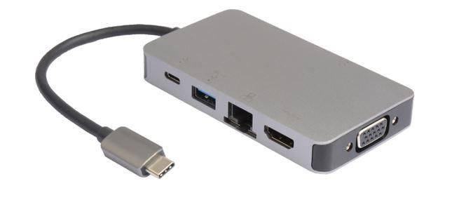 USB-C Mini Dock USB-C auf 2 x USB3.0 A /RJ45/