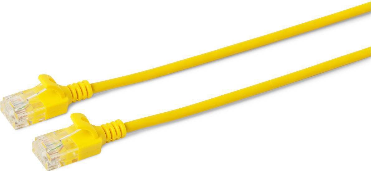 Microconnect W125628026 Netzwerkkabel Gelb 3 m Cat6a U/UTP (UTP) (V-UTP6A03Y-SLIM)