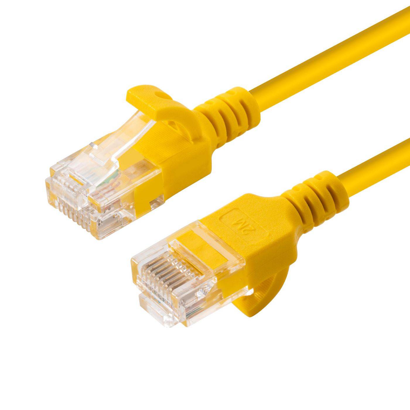 Ungeschirmtes Netzwerkkabel, U/UTP CAT6A Slim 1M Gelb