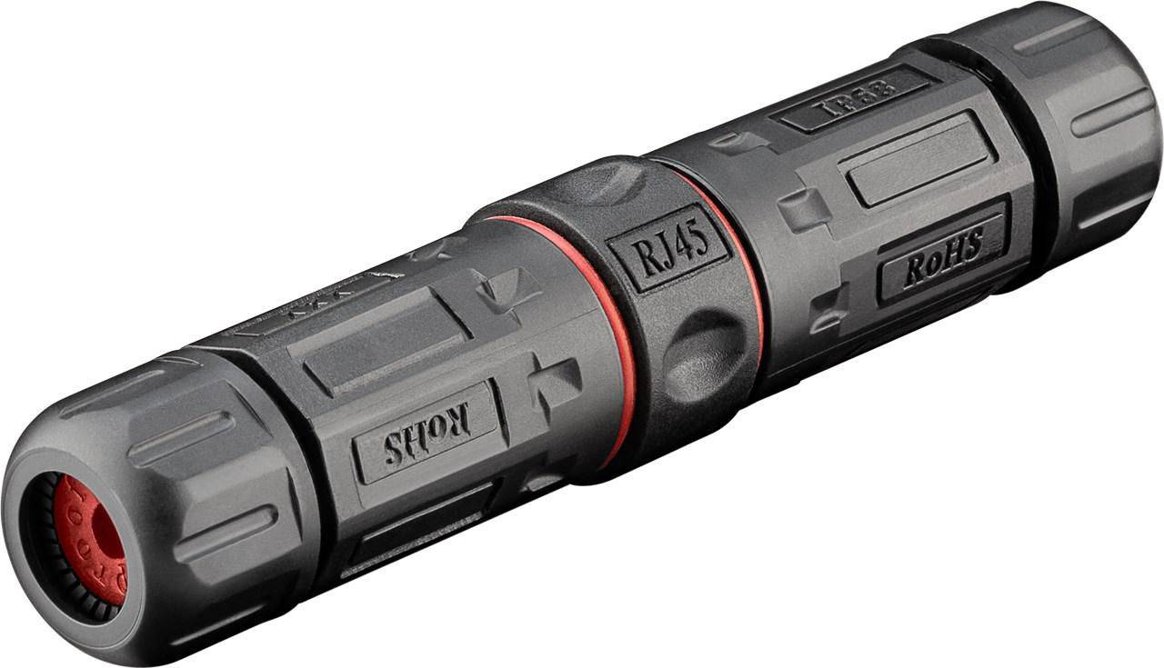 Modularer CAT6-Stecker für den Außenbereich IP68 2 x geschirmt