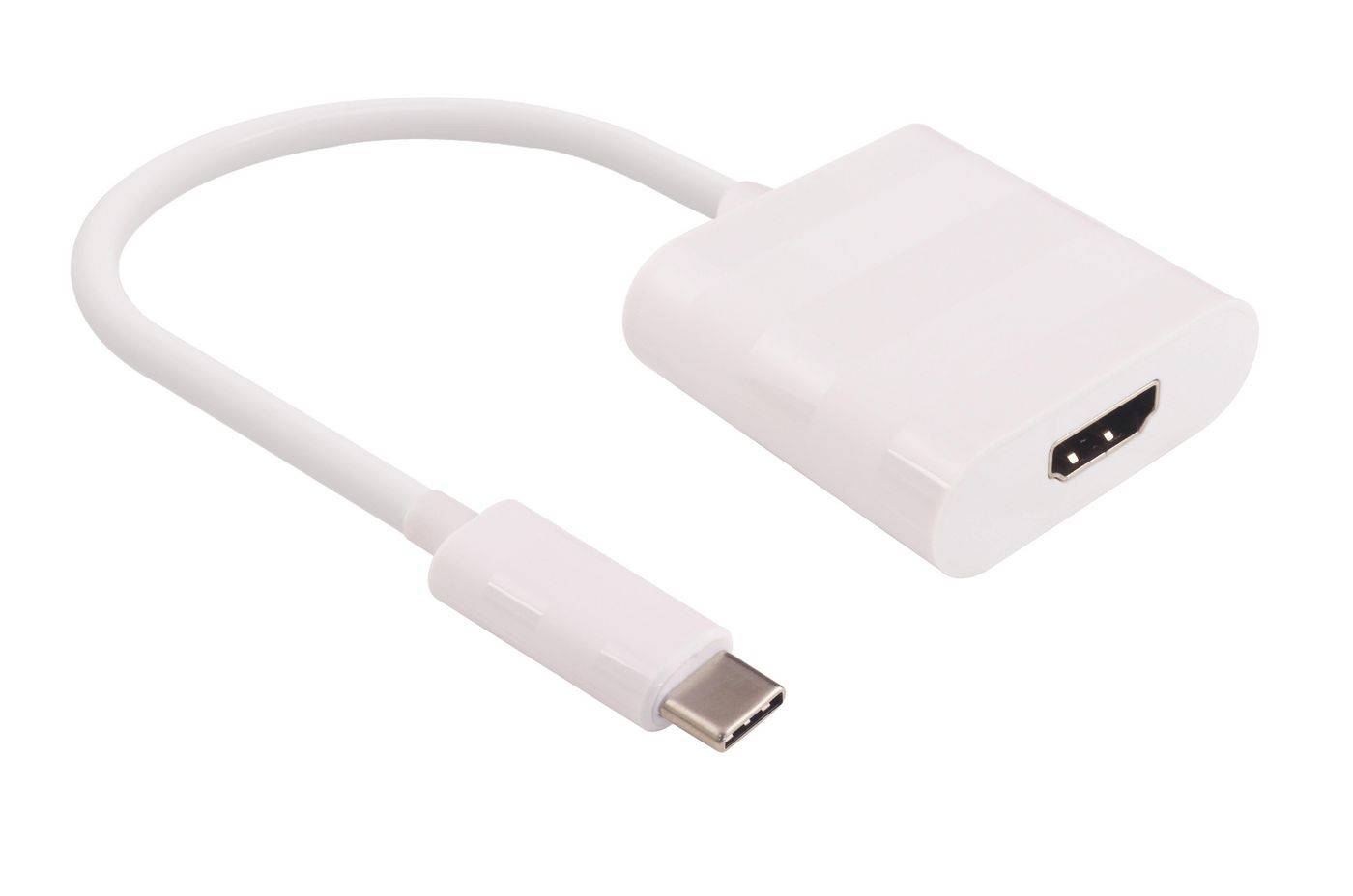 USB-C zu HDMI, Weiß Videoauflösung Up 4K*2K@30Hz