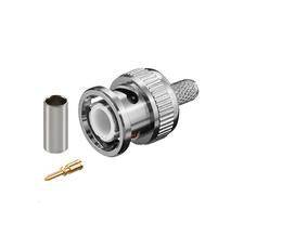 BNC-Crimpstecker für RG59-Kabel mit Goldstift