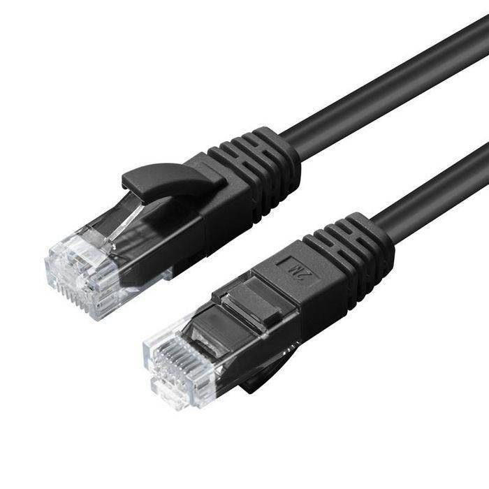 U/UTP CAT5e 2M Schwarz PVC Ungeschirmtes Netzwerkkabel