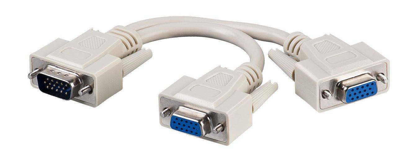 VGA Y-Splitter 1 auf 2, passiv 030m