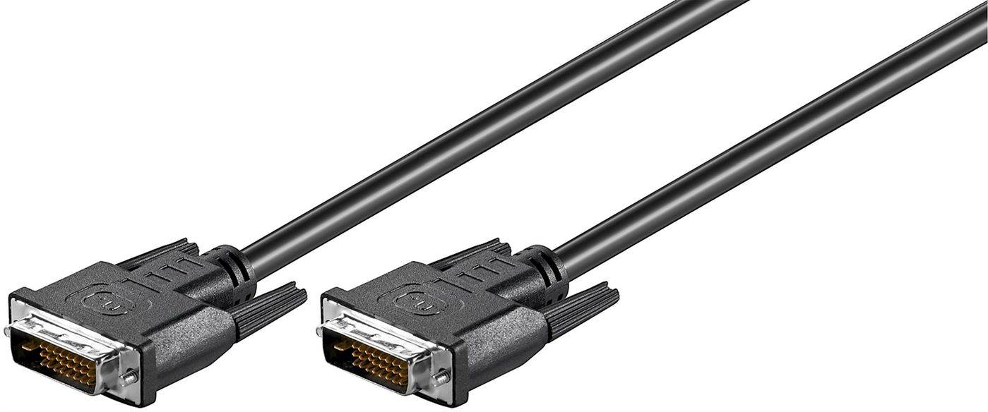 DVI-D 24+1-polig 3m M-M Schwarz Full HD 1080p Dual Link