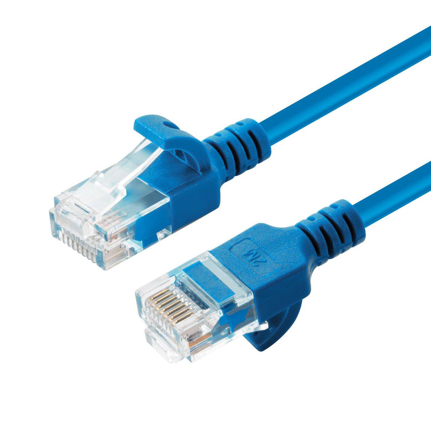 U/UTP CAT6A Slim 5M Blau Ungeschirmtes Netzwerkkabel