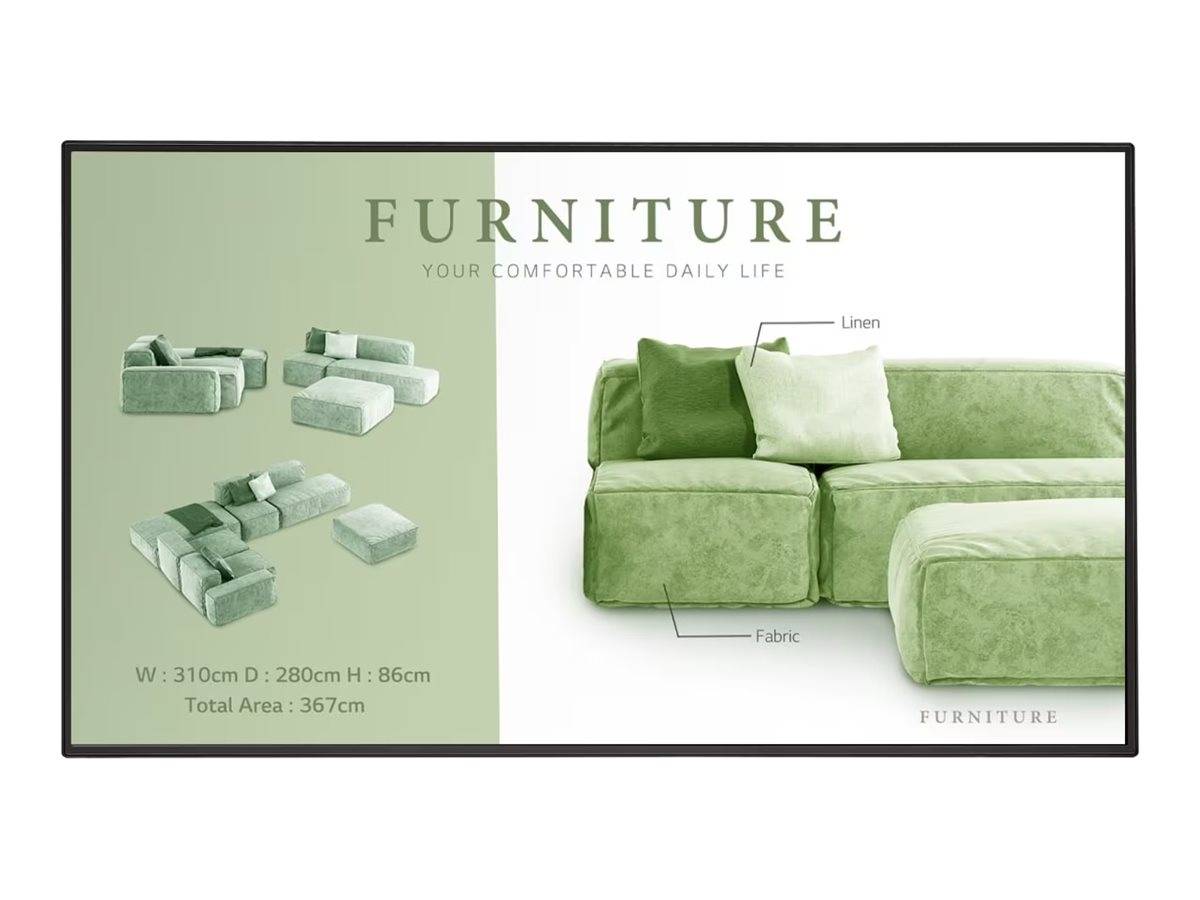 LG 49UM5N-H - 123 cm (49"") Diagonalklasse UM5N-H Series LCD-Display mit LED-Hintergrundbeleuchtung - Digital Signage Pro