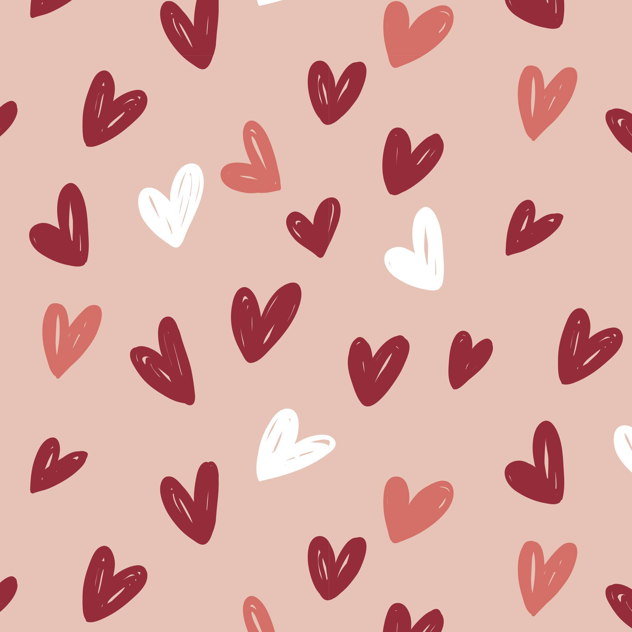 Clairefontaine Geschenkpapierrolle Alliance 60g, 50x0,70m, Herzen - Rosa 211945C