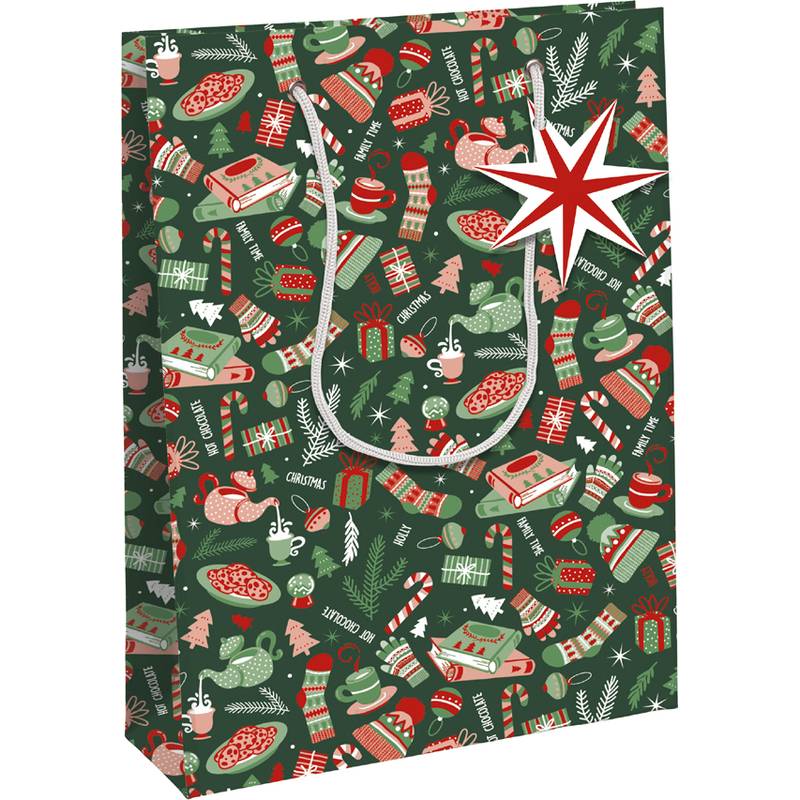Clairefontaine Weihnachts-Geschenktüte "Cosy", mittel