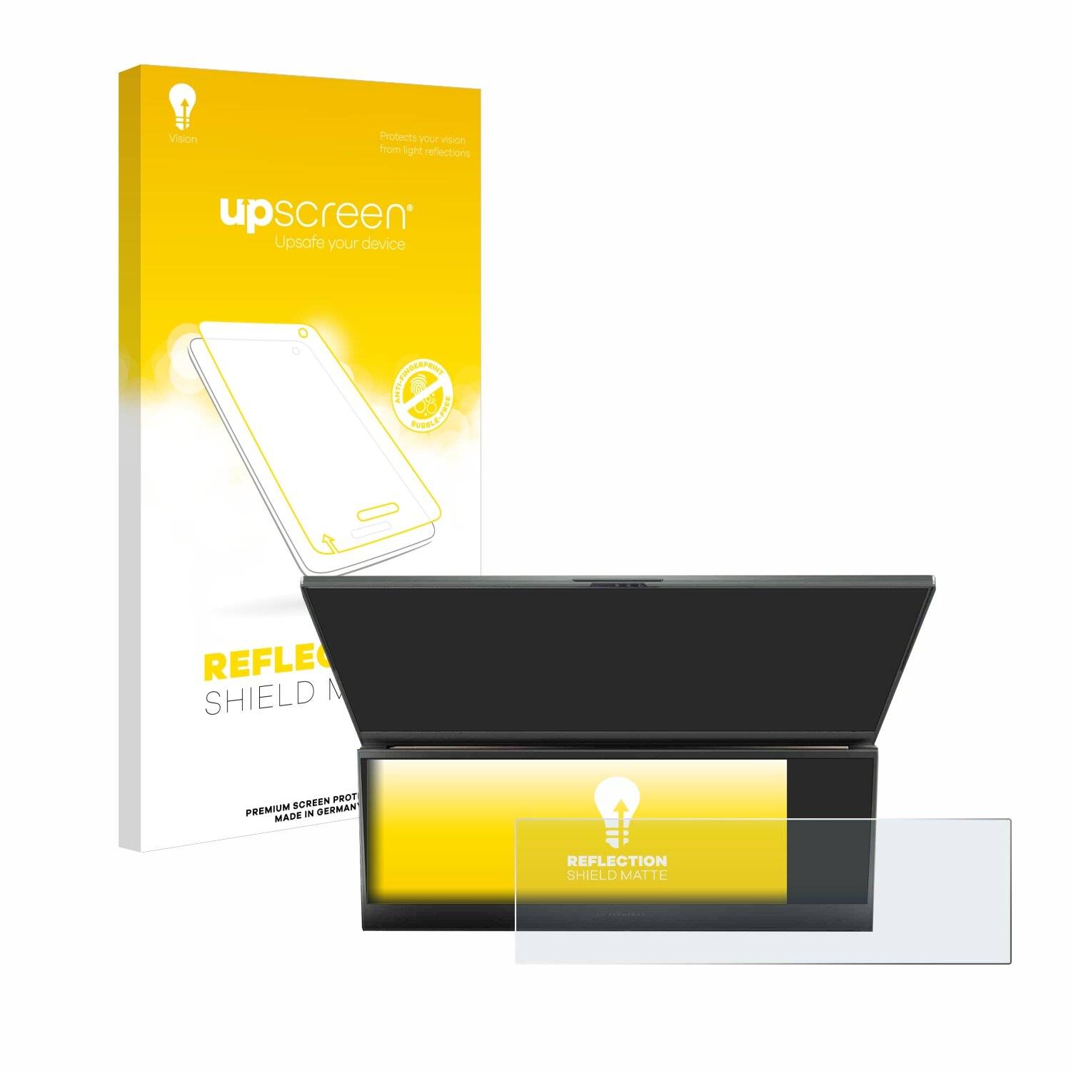 upscreen Reflection Shield Matt Schutzfolie für ASUS ROG Zephyrus Duo 16 2023 (NUR Touch