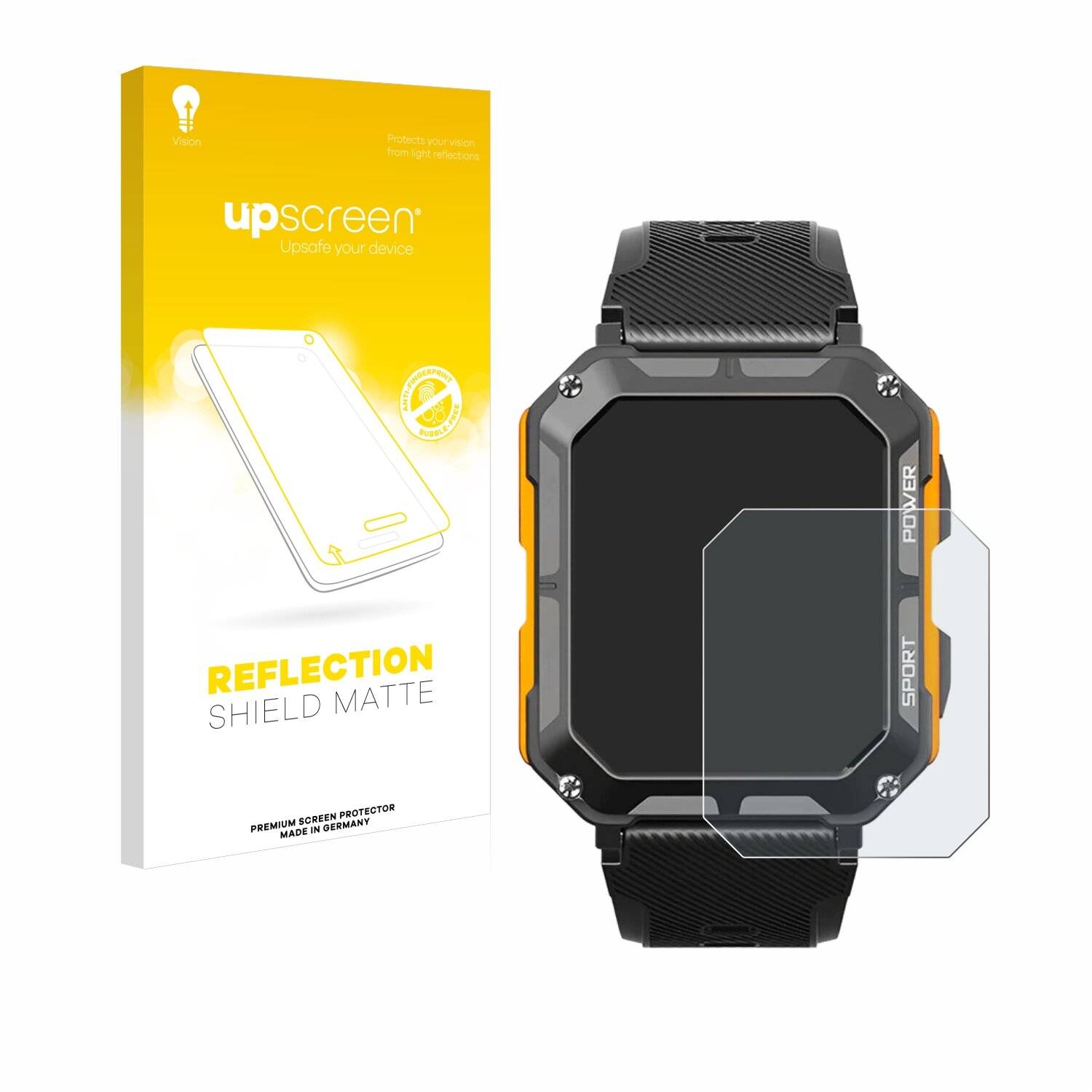 upscreen Reflection Shield Matt Schutzfolie für Njord Gear The Indestructible