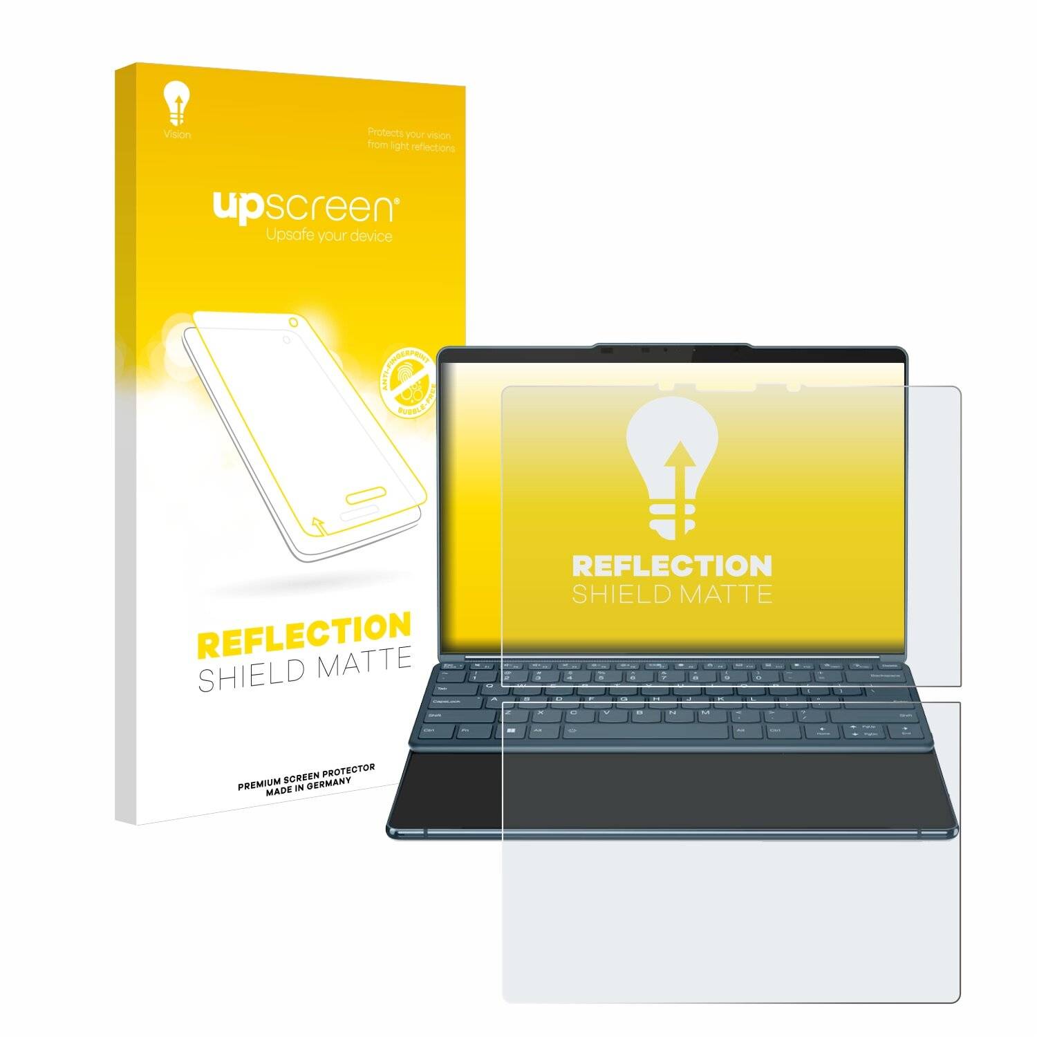 upscreen Reflection Shield Matt Schutzfolie für Lenovo Yoga Book 9i Gen