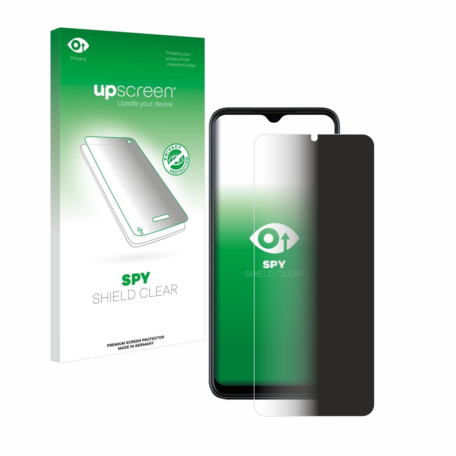 upscreen Spy Shield Sichtschutz-Folie für T-Mobile Revvl 6 Pro
