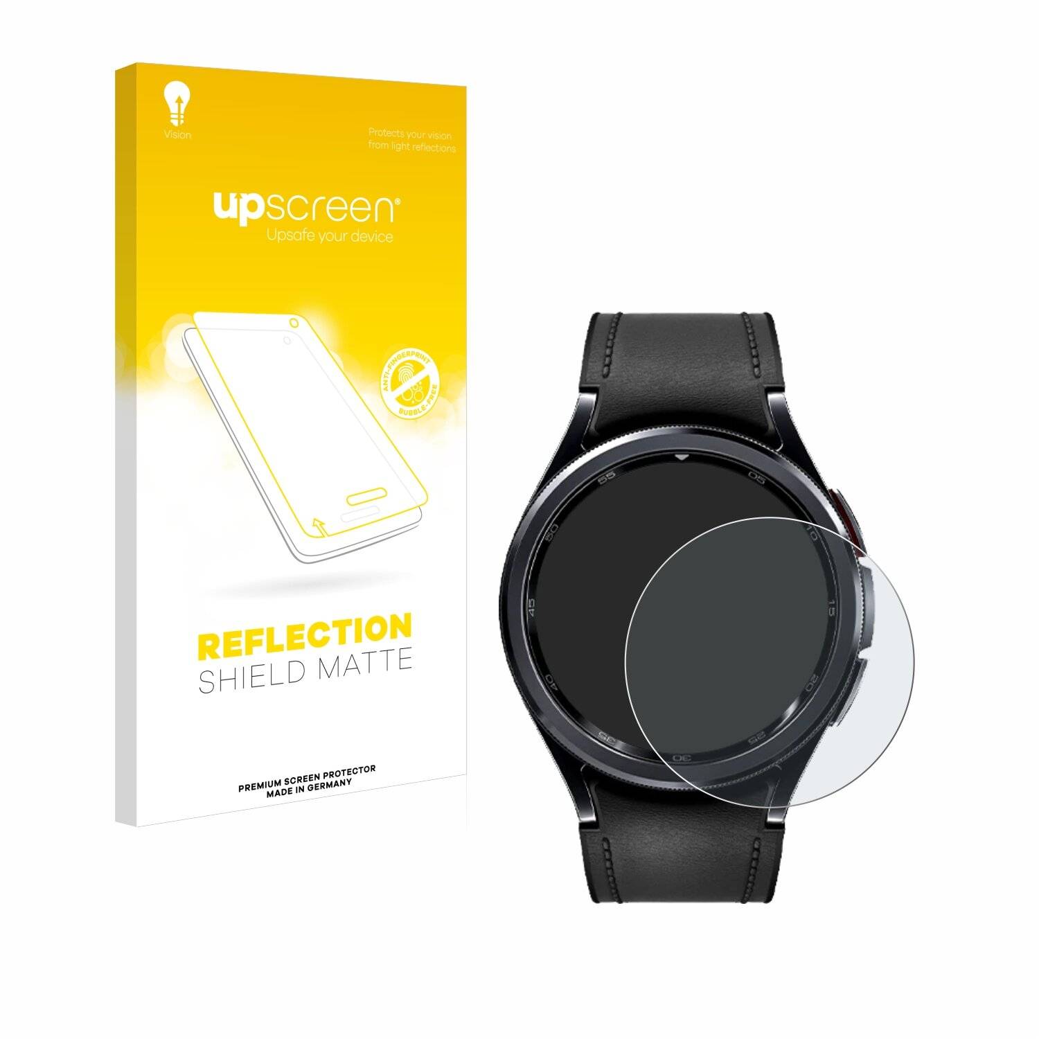 upscreen Reflection Shield Matt Schutzfolie für Samsung Galaxy Watch 6 Classic (47