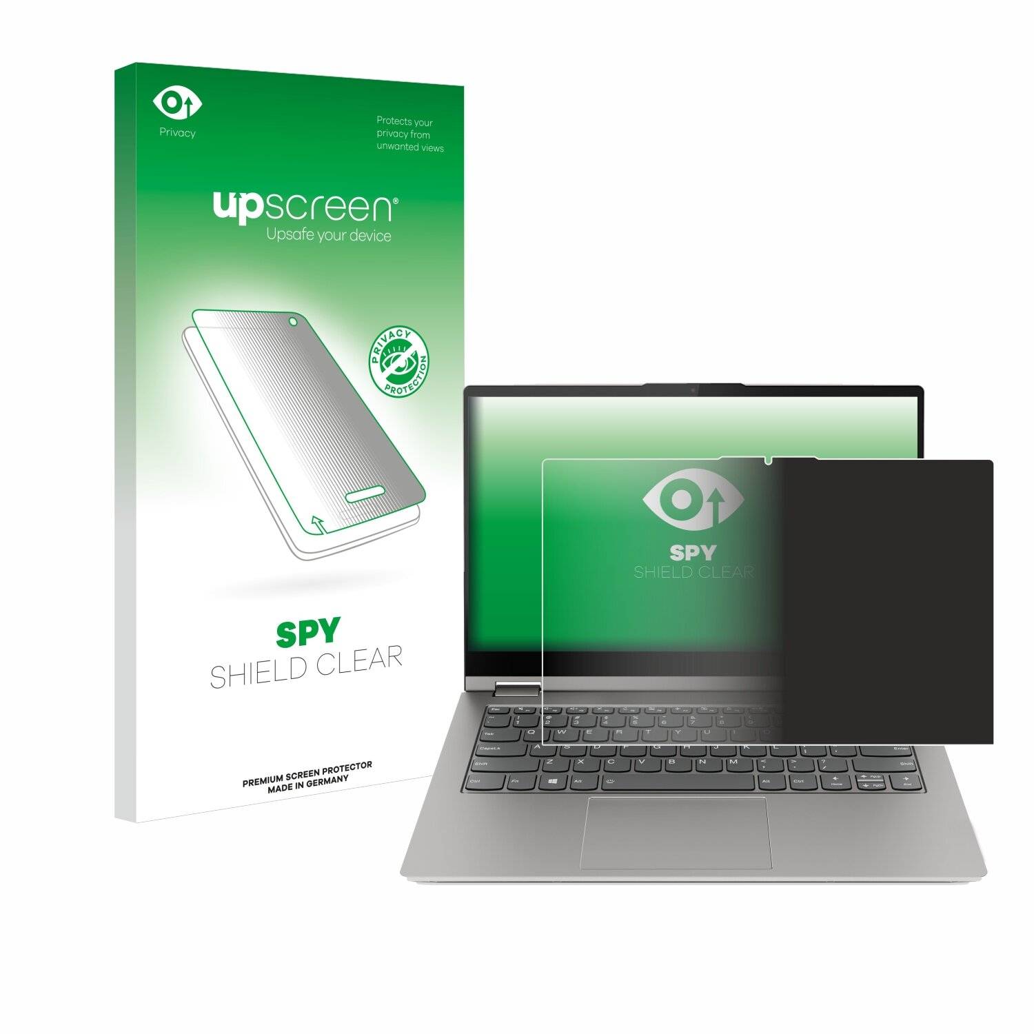 upscreen Spy Shield Sichtschutz-Folie für Lenovo ThinkBook 14s Yoga