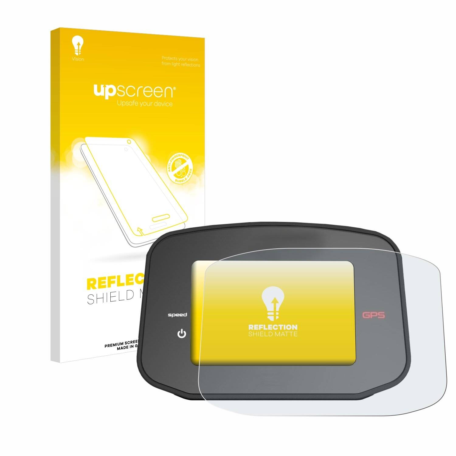 upscreen Reflection Shield Matt Schutzfolie für PowaKaddy CT8
