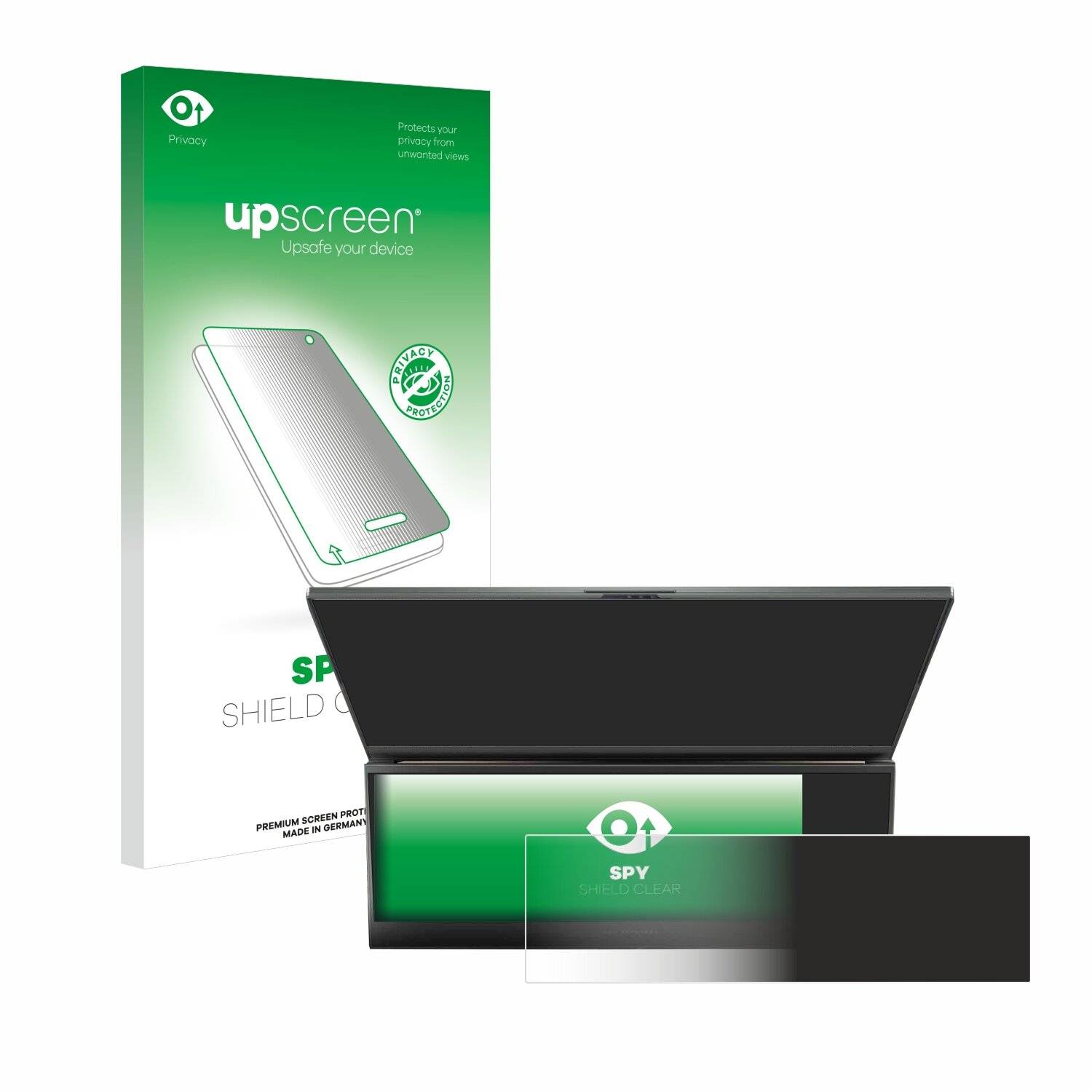 upscreen Spy Shield Sichtschutz-Folie für ASUS ROG Zephyrus Duo 16 2023 (NUR Touch