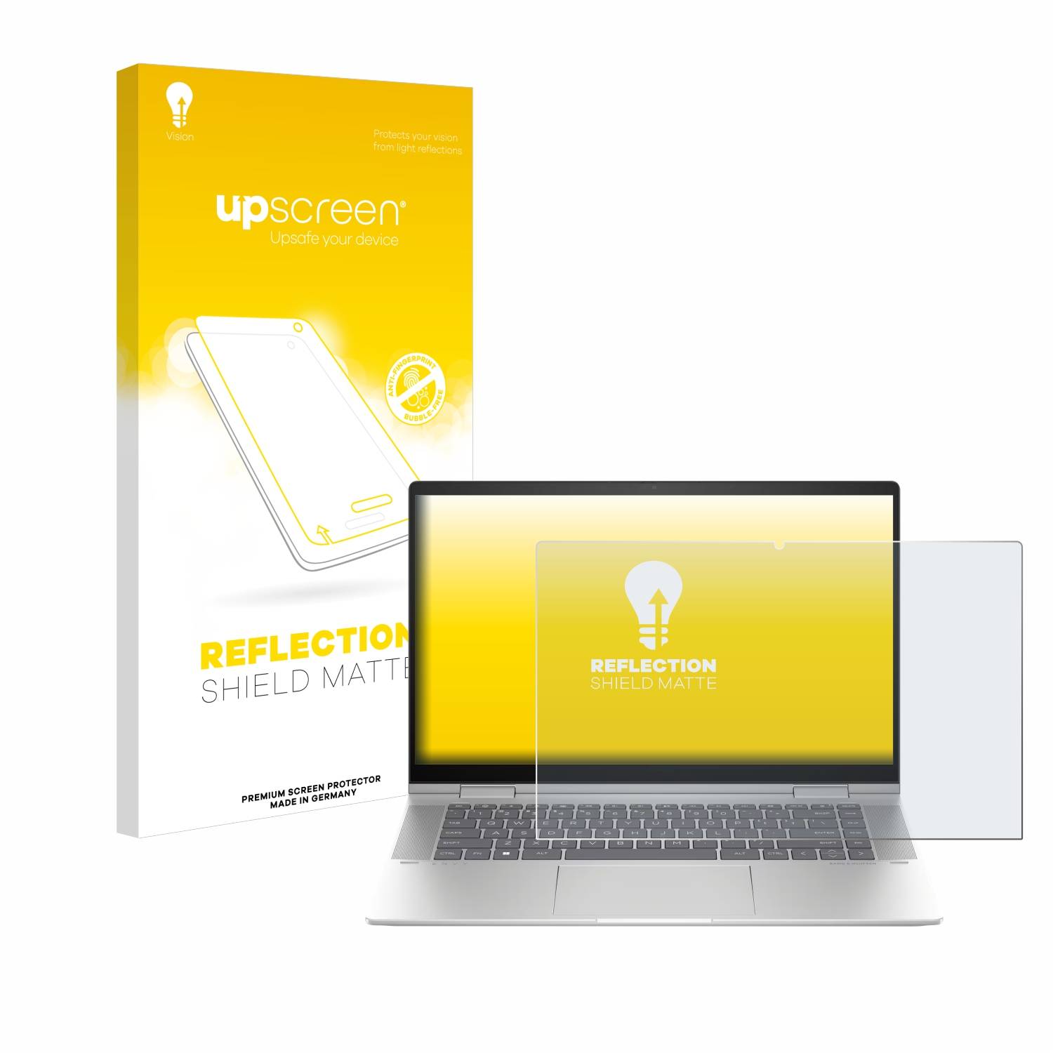upscreen Reflection Shield Matt Schutzfolie für HP Envy x360 2-in-1 15-fx