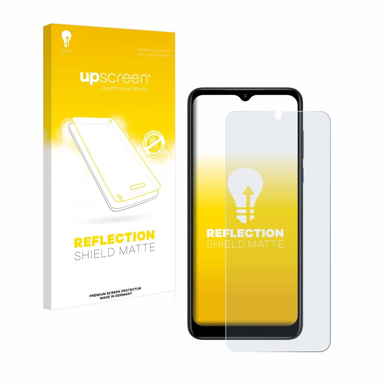upscreen Reflection Shield Matt Schutzfolie für ZTE Blade V50 Design