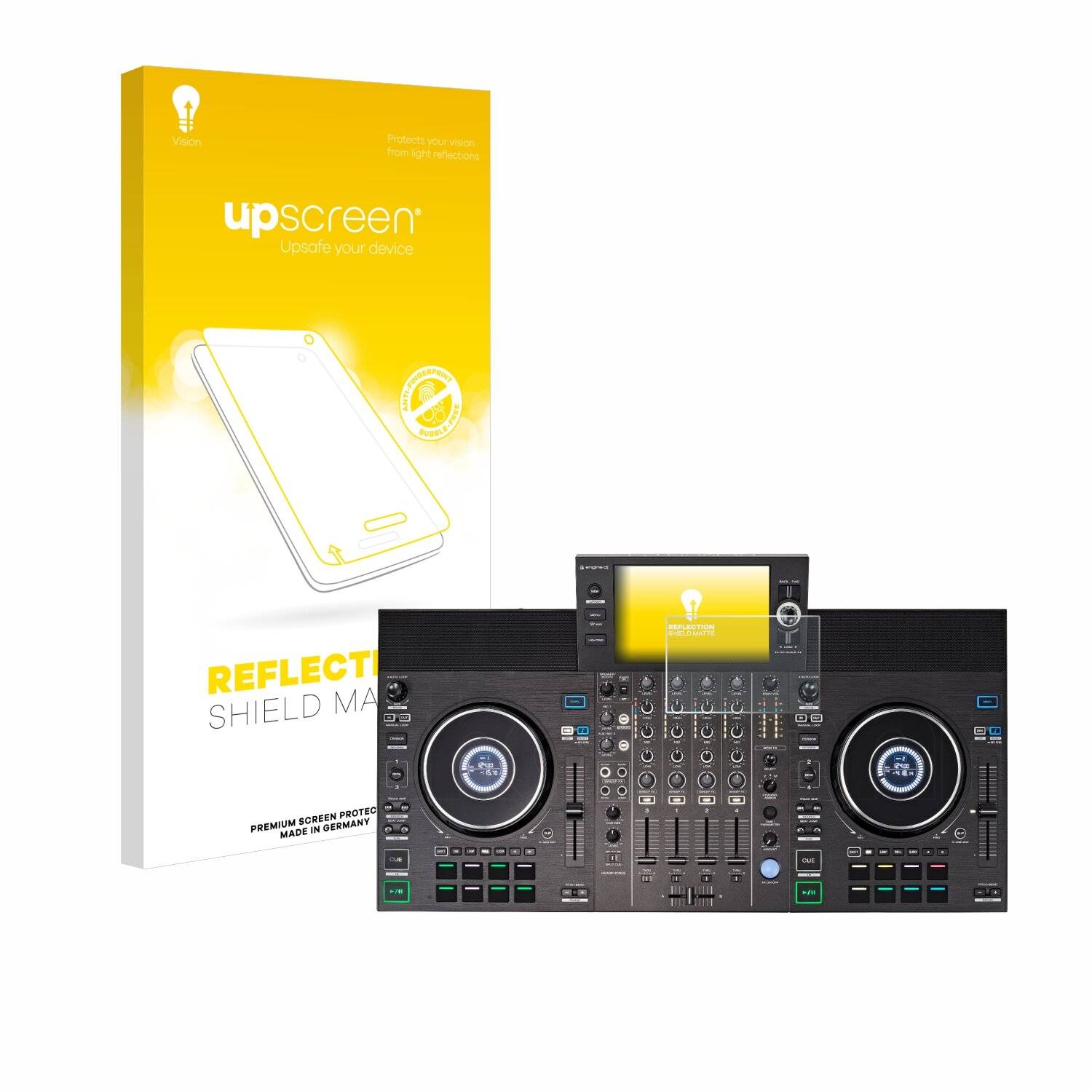 upscreen Reflection Shield Matt Schutzfolie für Denon DJ SC LIVE