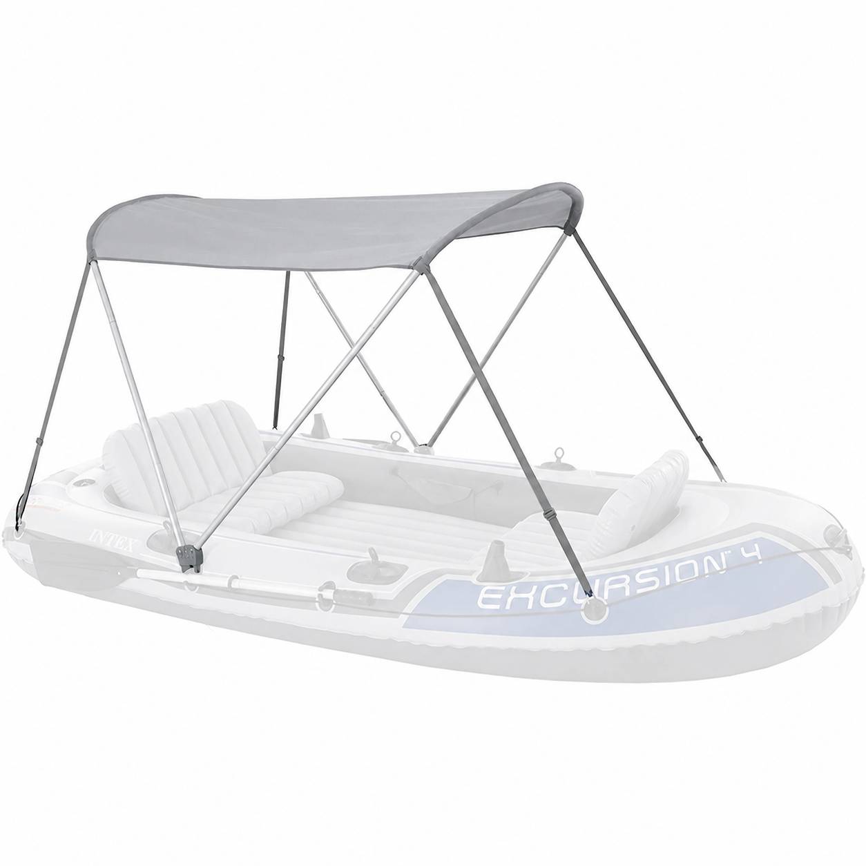 INTEX 68600 - Boots-Überdachung (160x142cm) Dach Schlauchboot Sonnenschutz