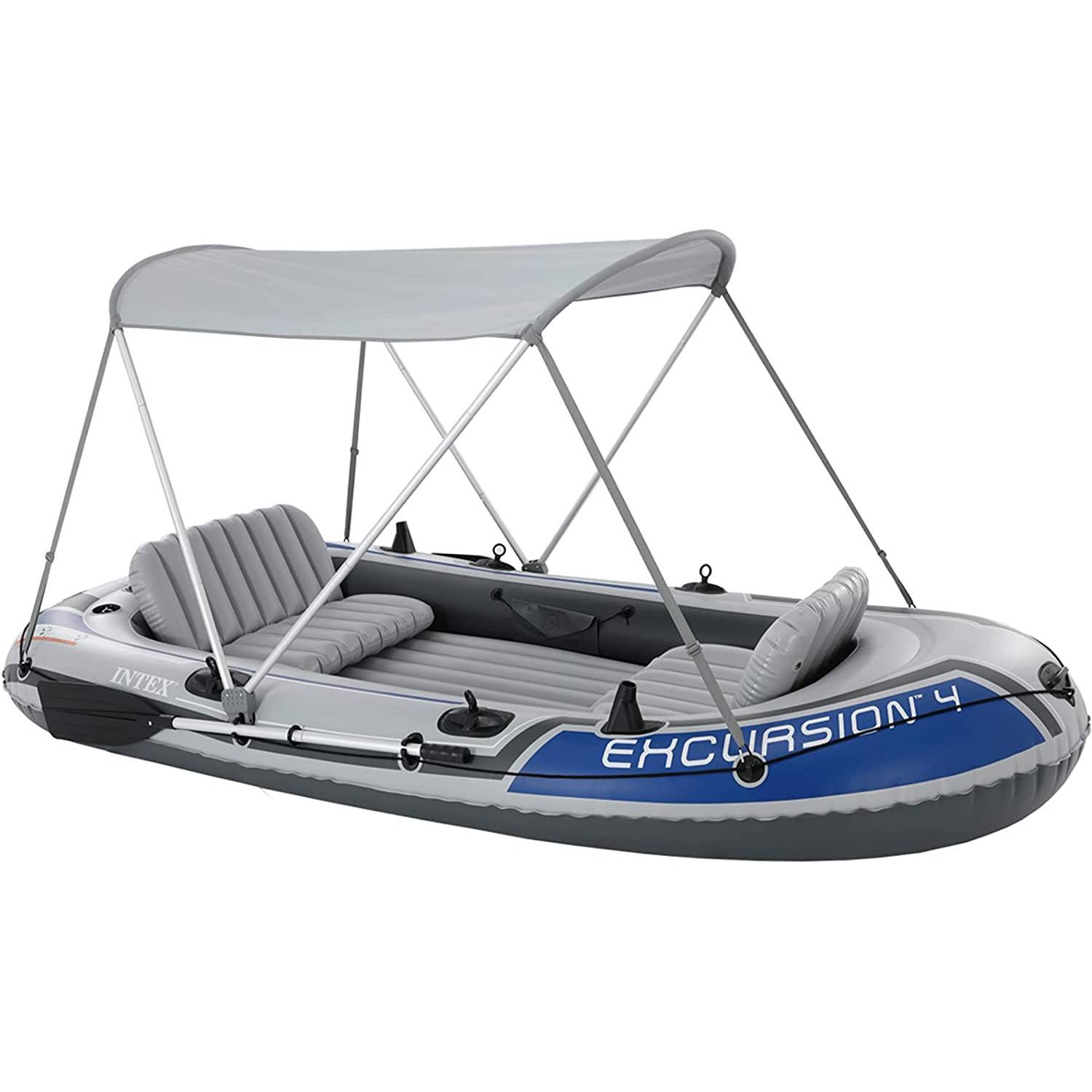 INTEX 68600 - Boots-Überdachung (160x142cm) Dach Schlauchboot Sonnenschutz