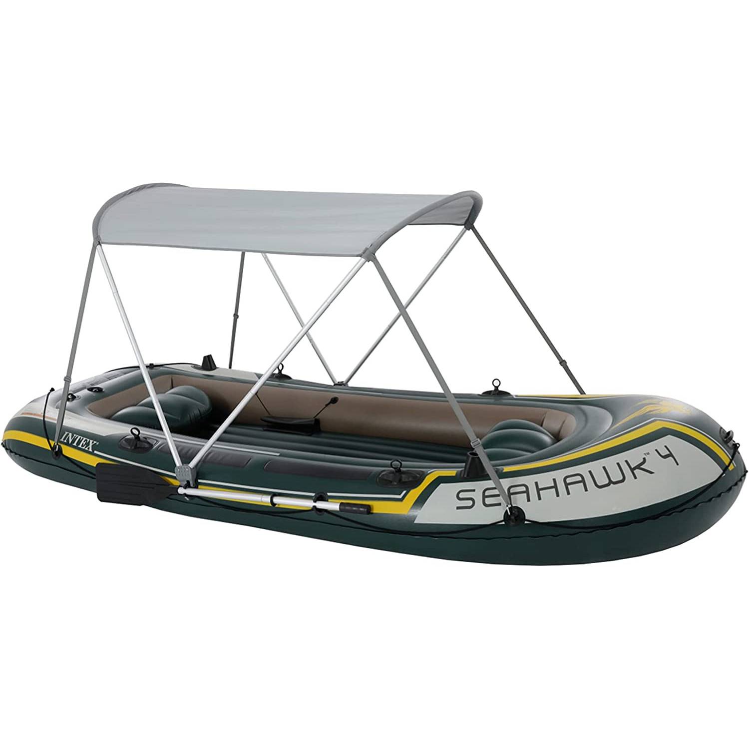 INTEX 68600 - Boots-Überdachung (160x142cm) Dach Schlauchboot Sonnenschutz