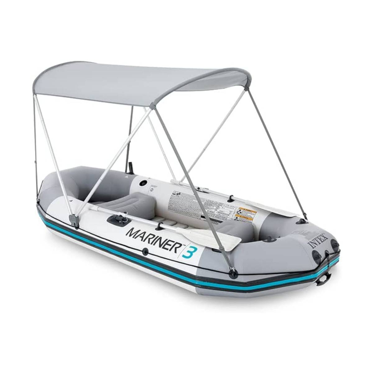 INTEX 68600 - Boots-Überdachung (160x142cm) Dach Schlauchboot Sonnenschutz