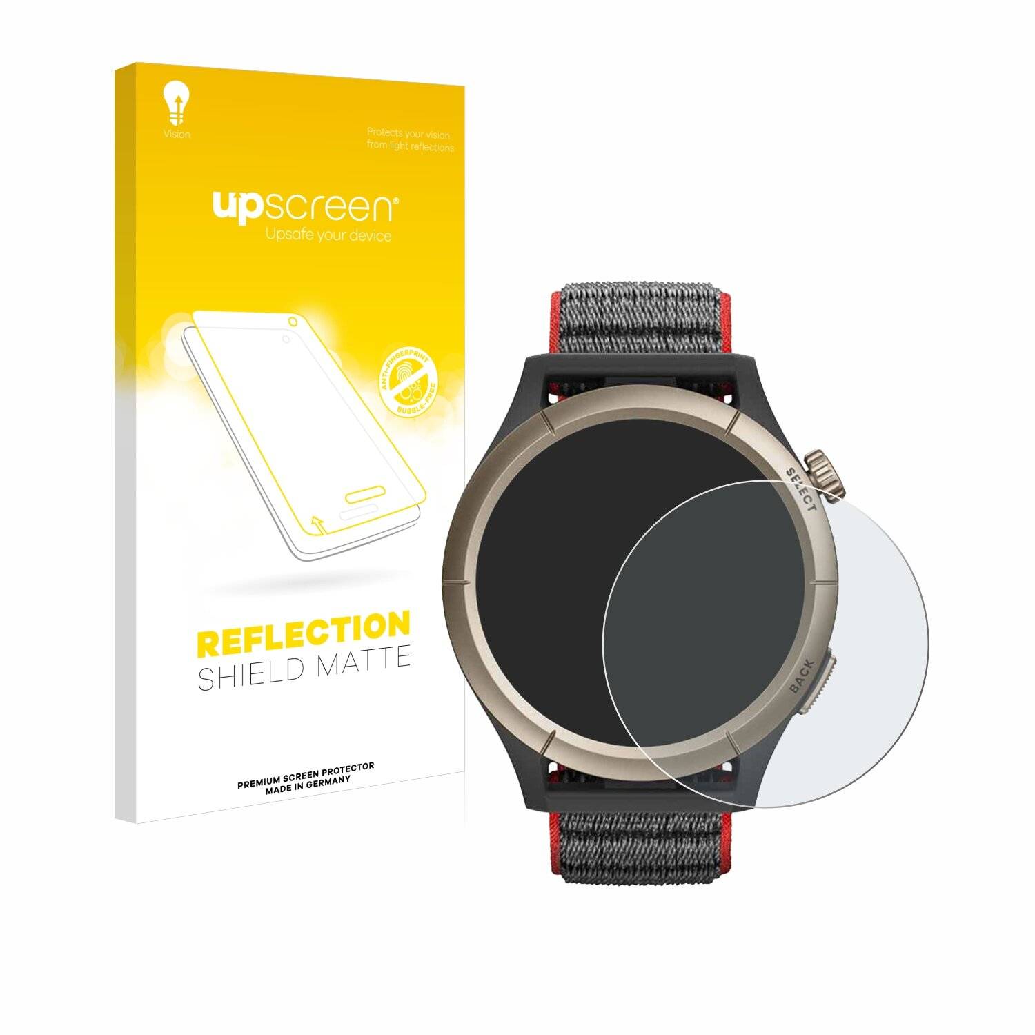 upscreen Reflection Shield Matt Schutzfolie für Huami Amazfit Cheetah