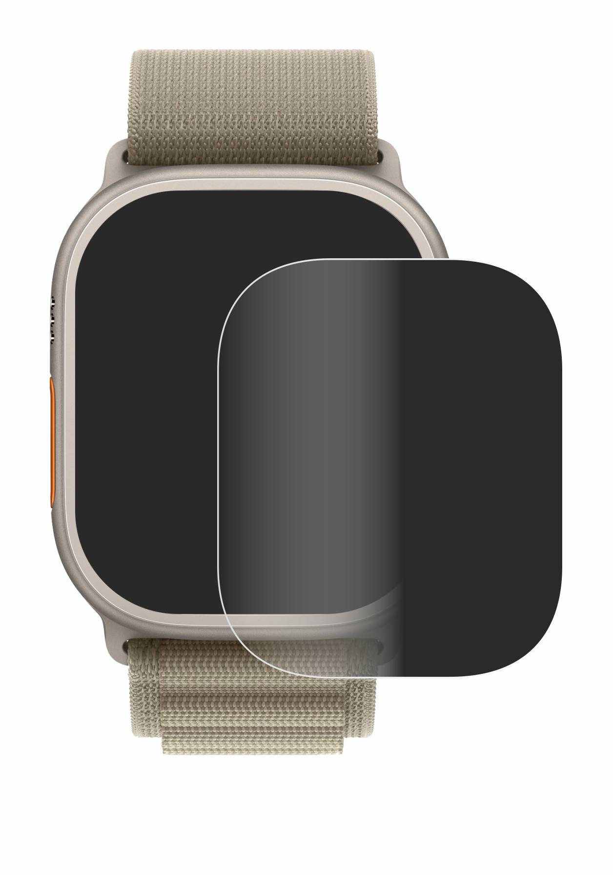 upscreen Spy Shield Sichtschutz-Folie für Apple Watch Ultra 2 (49 mm)