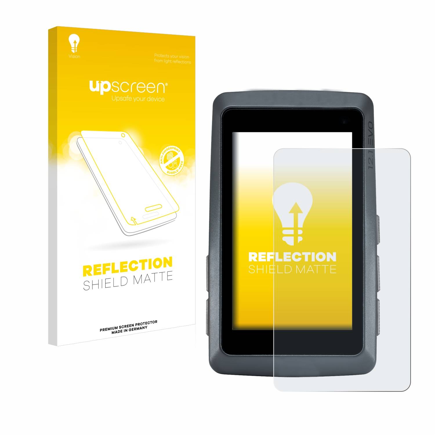 upscreen Reflection Shield Matt Schutzfolie für Sigma ROX 12.1 EVO