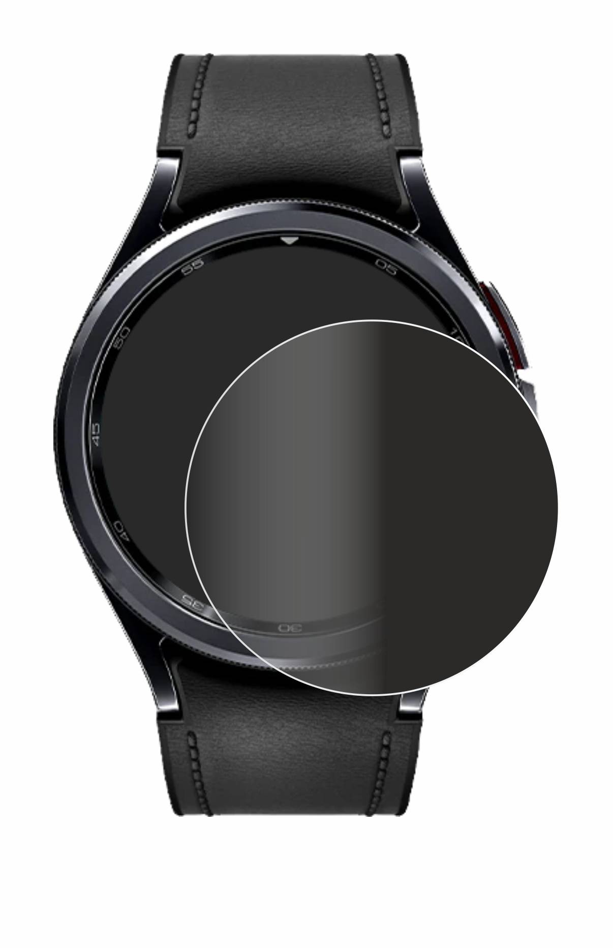 upscreen Spy Shield Sichtschutz-Folie für Samsung Galaxy Watch 6 Classic (43 mm)