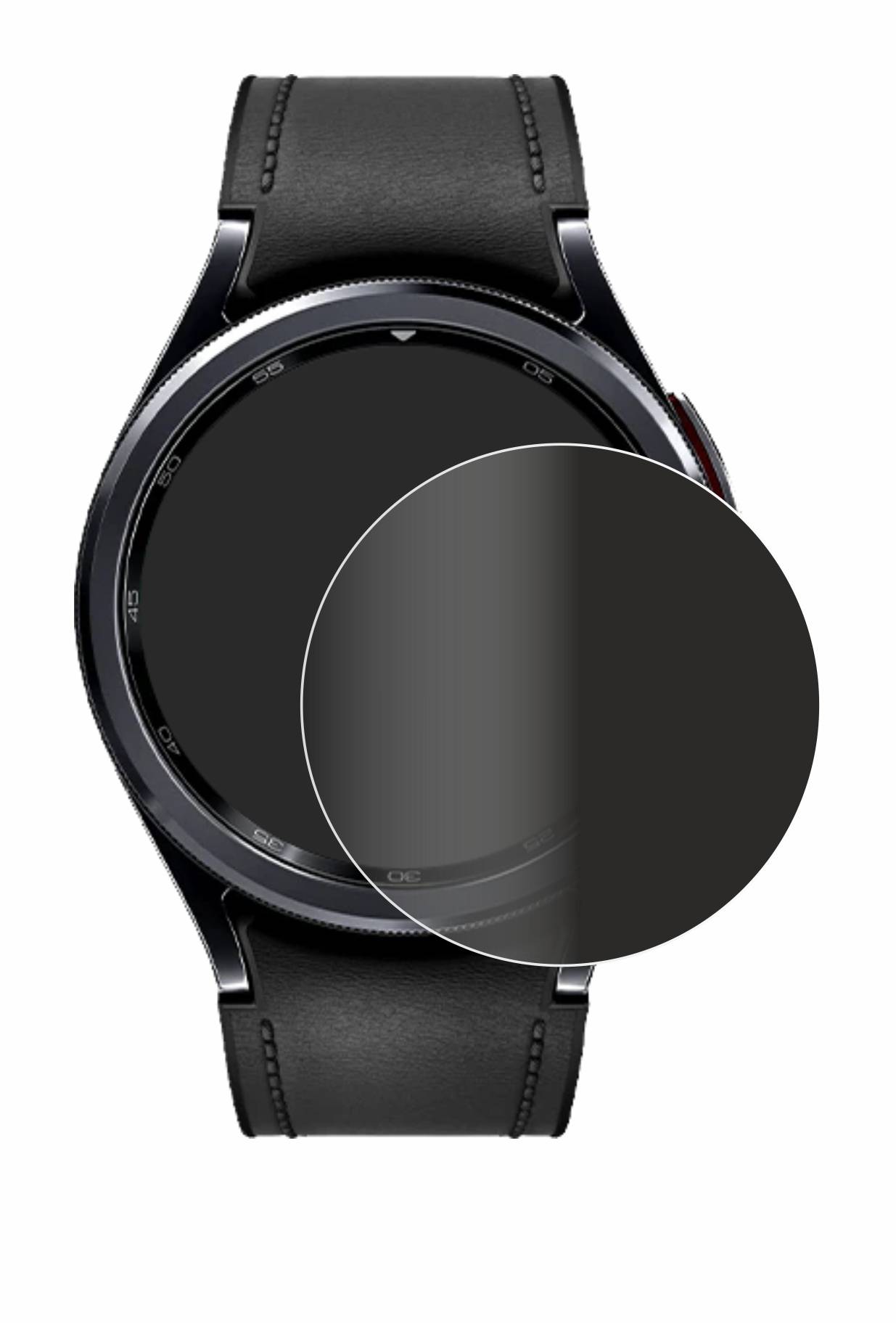 upscreen Spy Shield Sichtschutz-Folie für Samsung Galaxy Watch 6 Classic (47 mm)