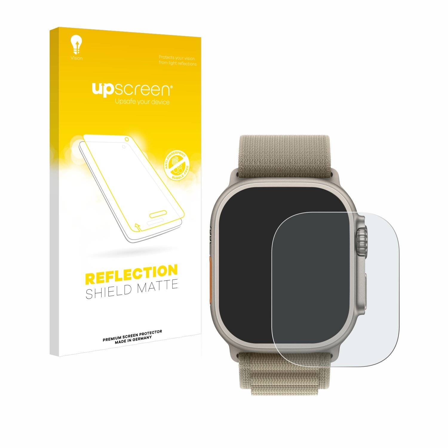 upscreen Reflection Shield Matt Schutzfolie für Apple Watch Ultra 2 (49