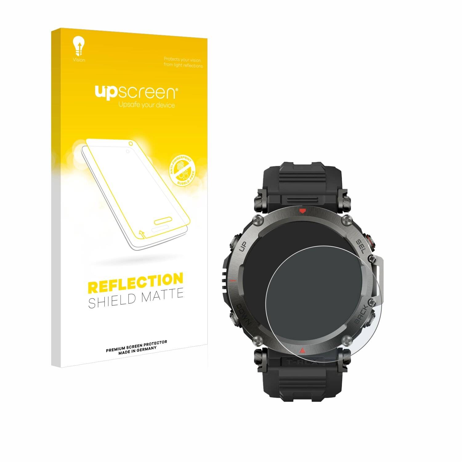 upscreen Reflection Shield Matt Schutzfolie für Huami Amazfit T-Rex
