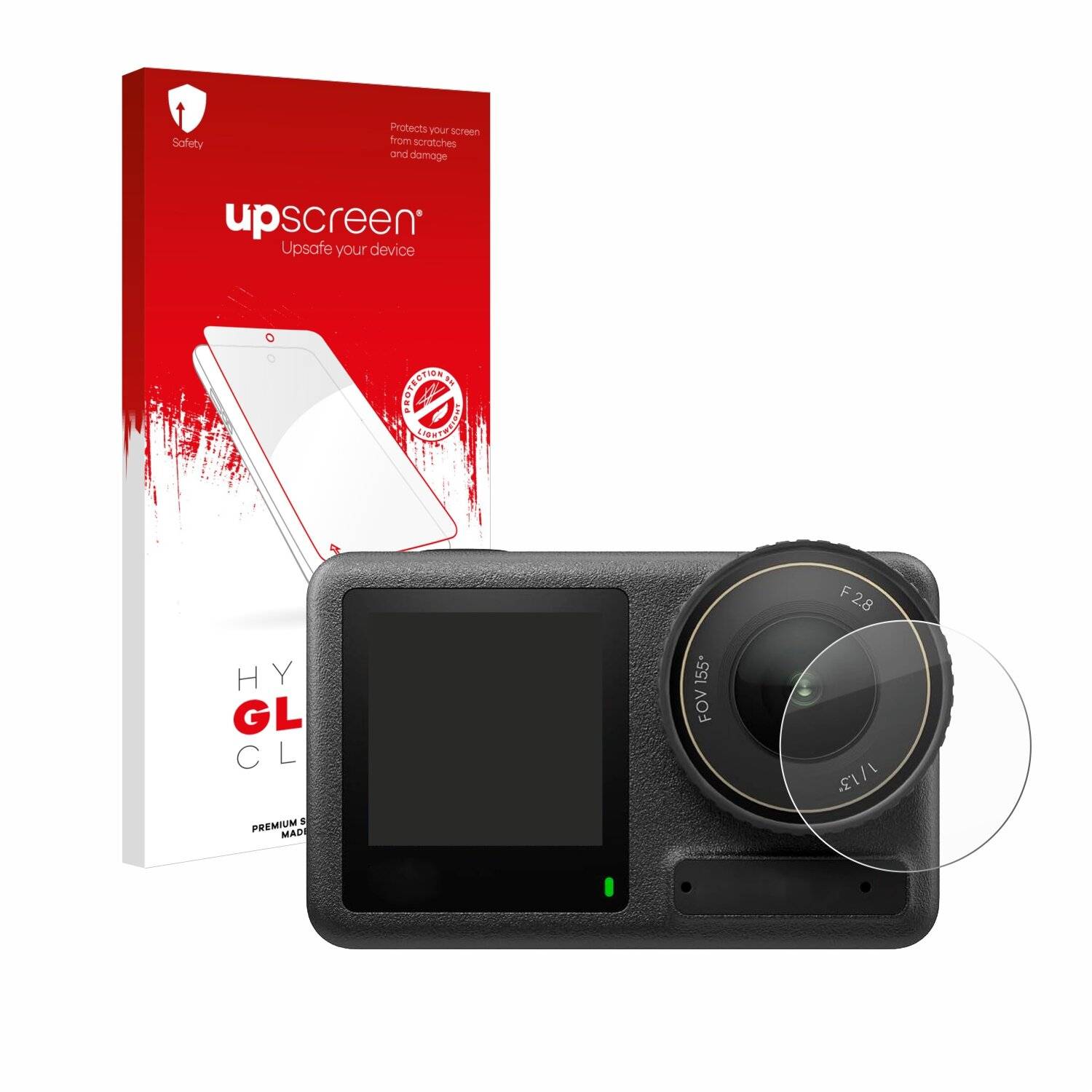 upscreen Hybrid Glas Panzer-Folie für DJI Osmo Action 4