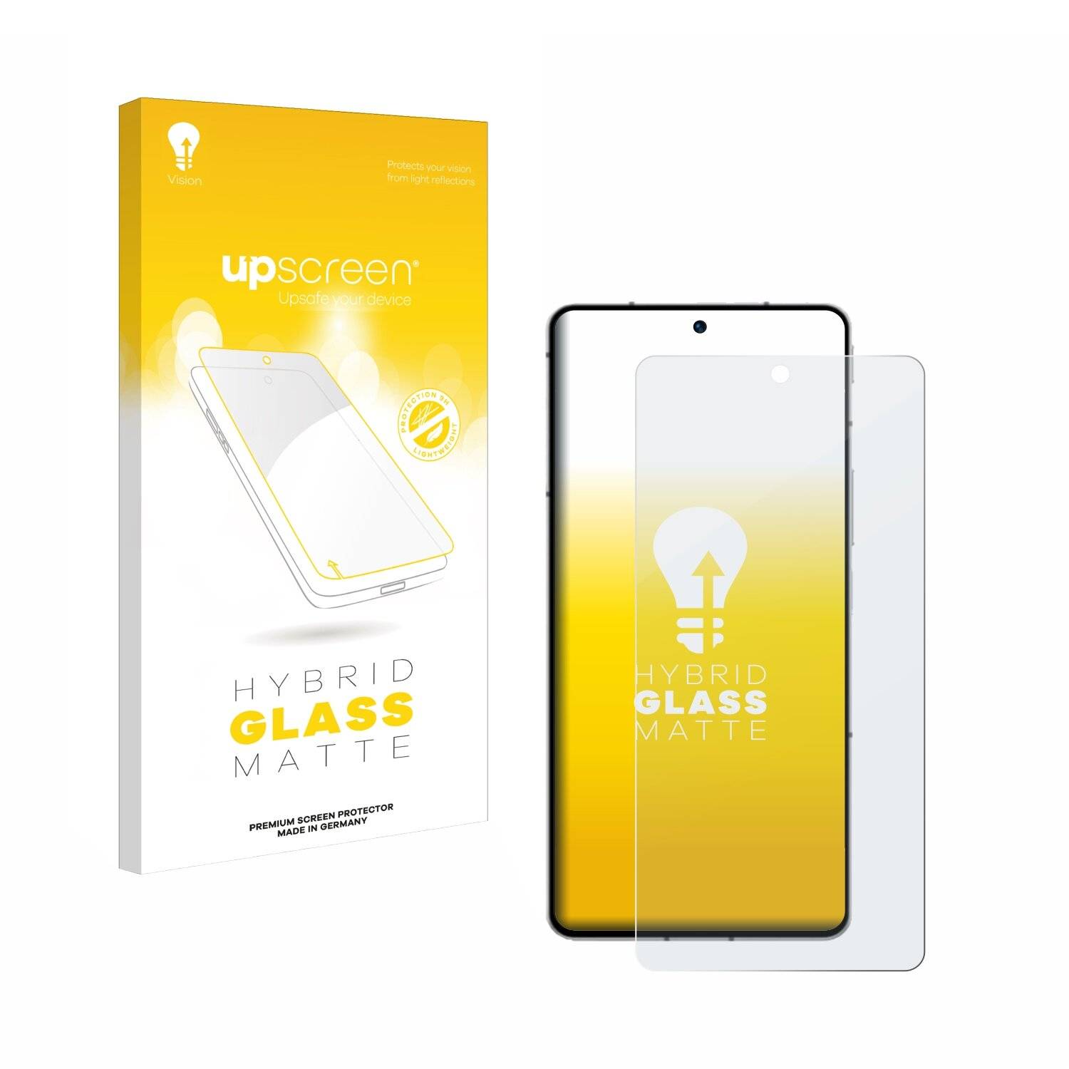 upscreen Hybrid Glas Matt Panzer-Folie für ZTE Nubia Z50S