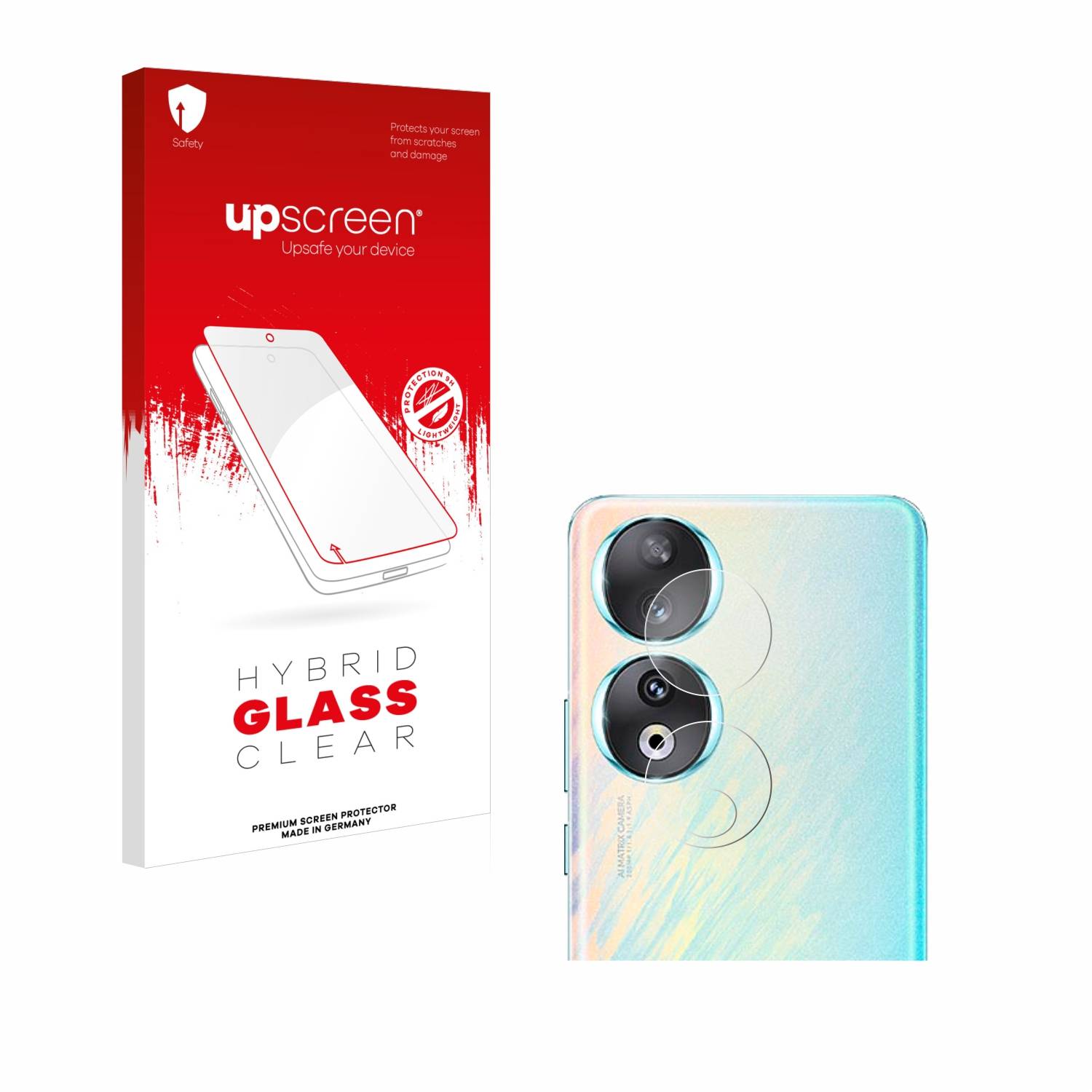upscreen Hybrid Glas Panzer-Folie für Honor 90 (NUR Kameraschutz)
