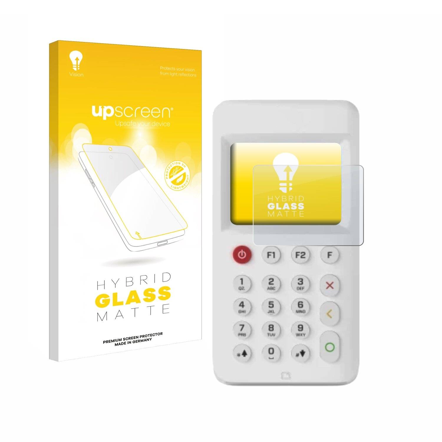 upscreen Hybrid Glas Matt Panzer-Folie für myPOS Go