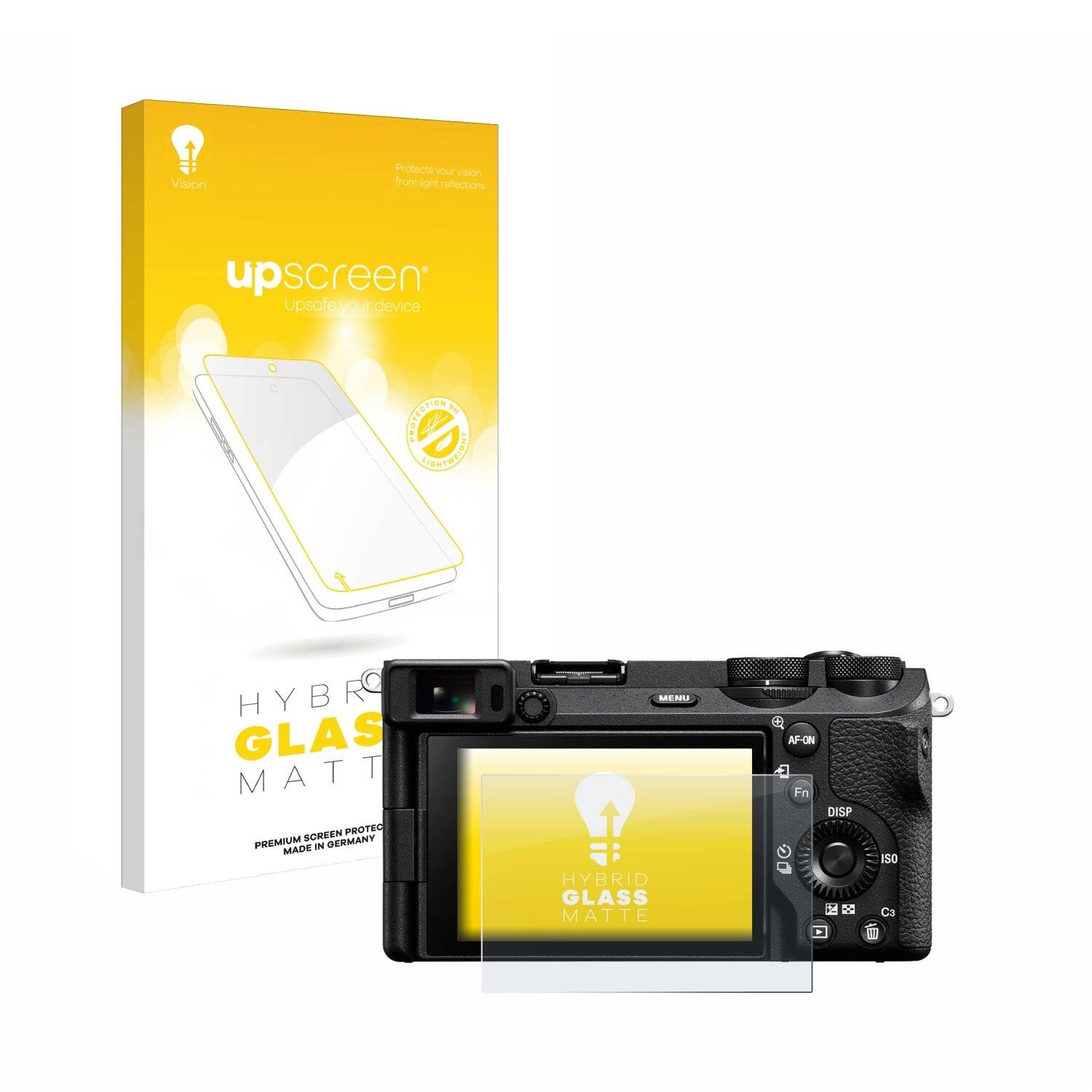 upscreen Hybrid Glas Matt Panzer-Folie für Sony Alpha