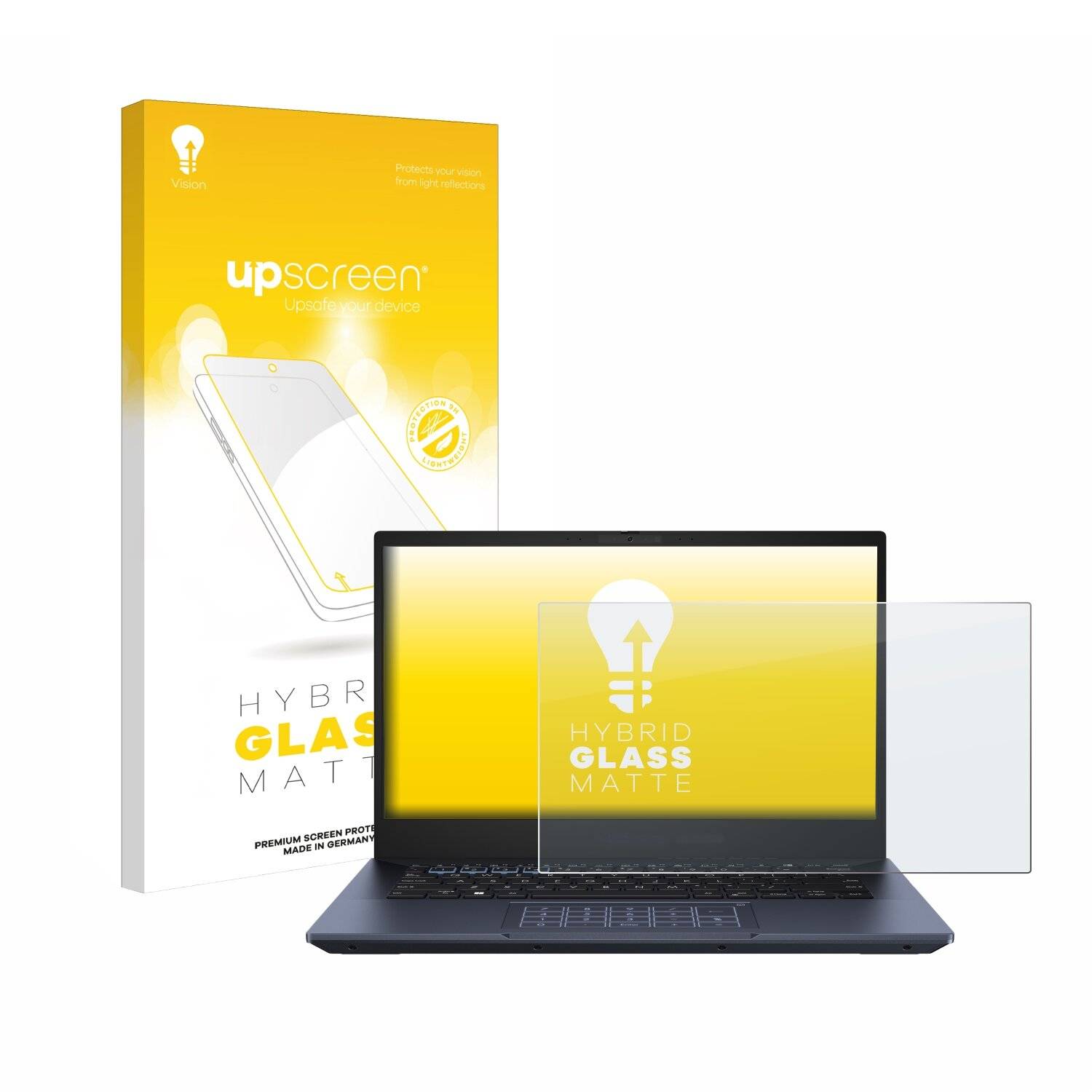 upscreen Hybrid Glas Matt Panzer-Folie für ASUS ExpertBook B5 OLED