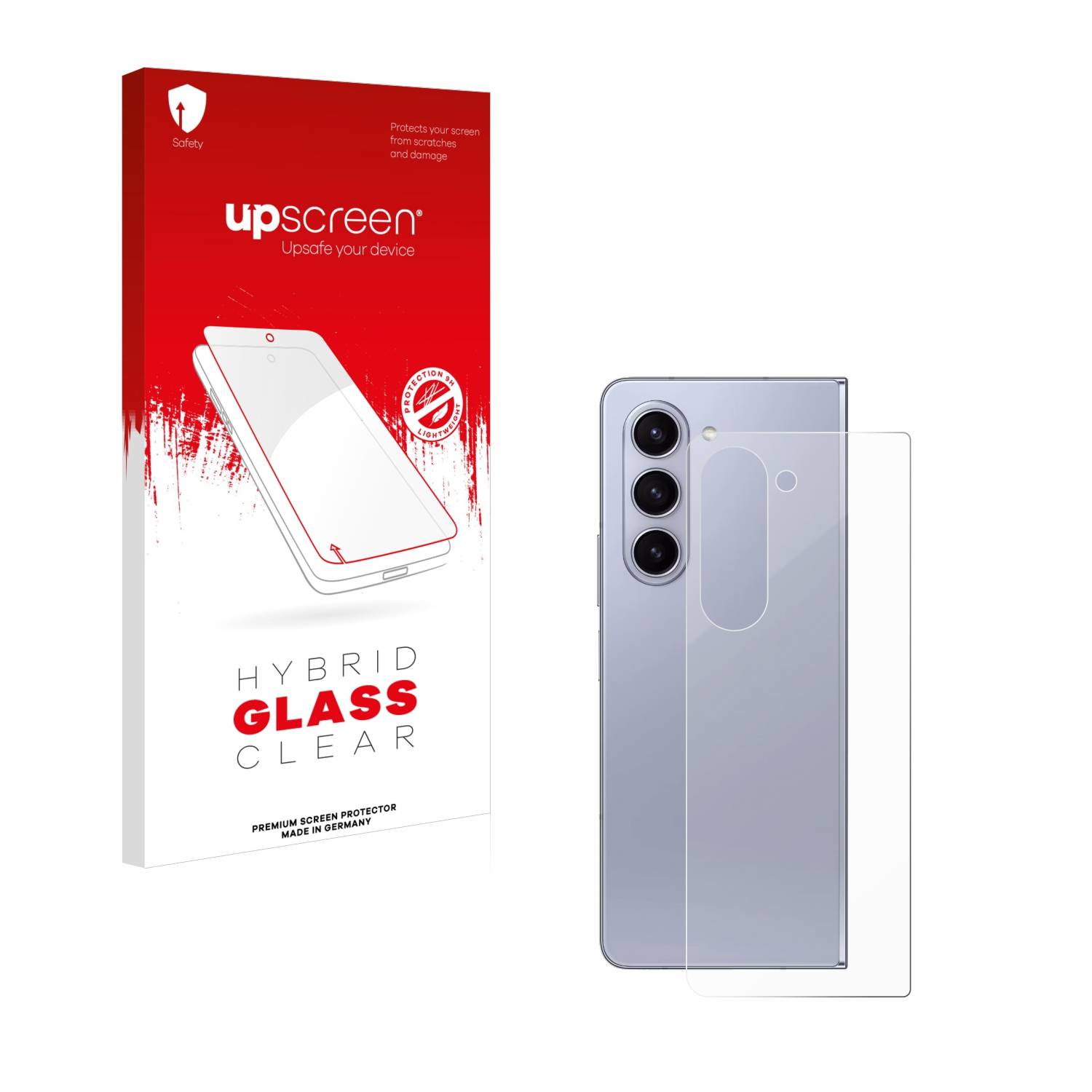 upscreen Hybrid Glas Panzer-Folie für Samsung Galaxy Z Fold 5 (Rückseite)
