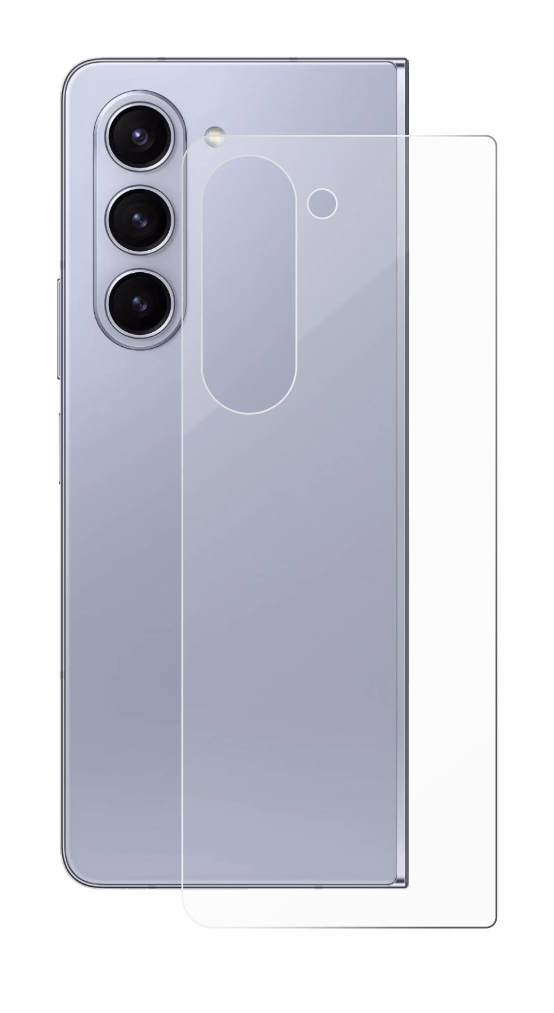 upscreen Hybrid Glas Panzer-Folie für Samsung Galaxy Z Fold 5 (Rückseite)