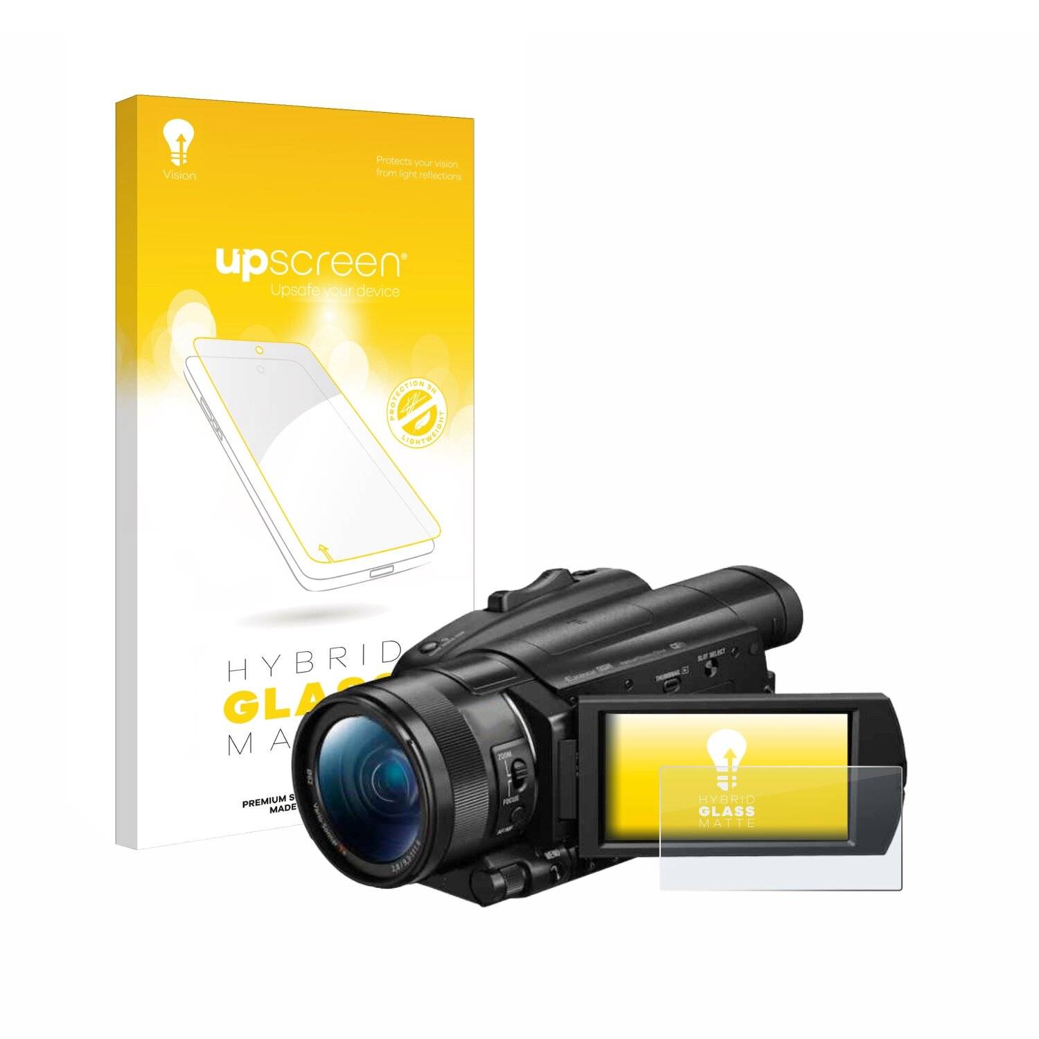 upscreen Hybrid Glas Matt Panzer-Folie für Sony
