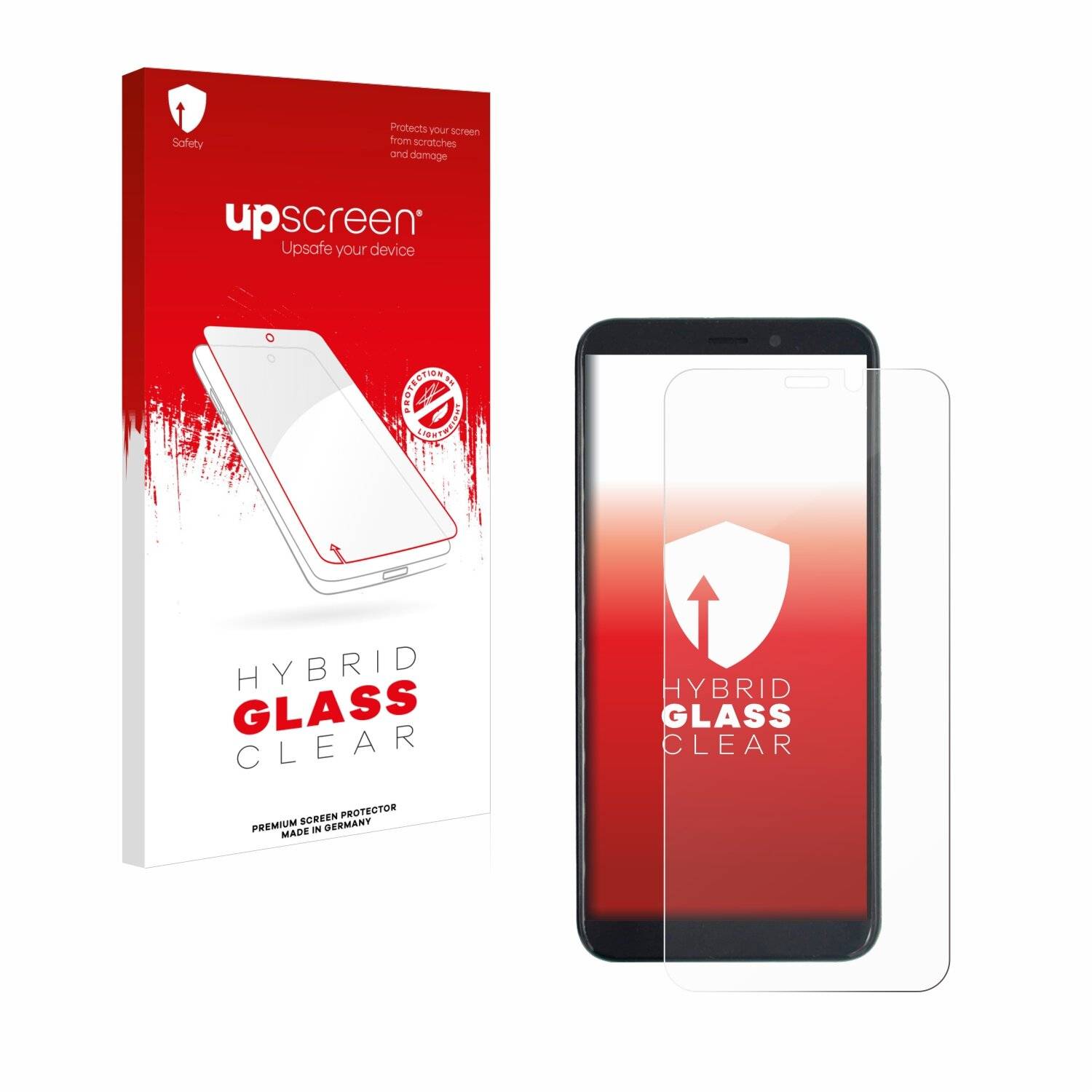 upscreen Hybrid Glas Panzer-Folie für PINEPHONE Beta