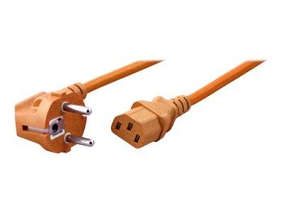 EFB Netzkabel auf C13 90Grad 1,8m orange Peripheriegeräte & Zubehör Kabel & Adapter -