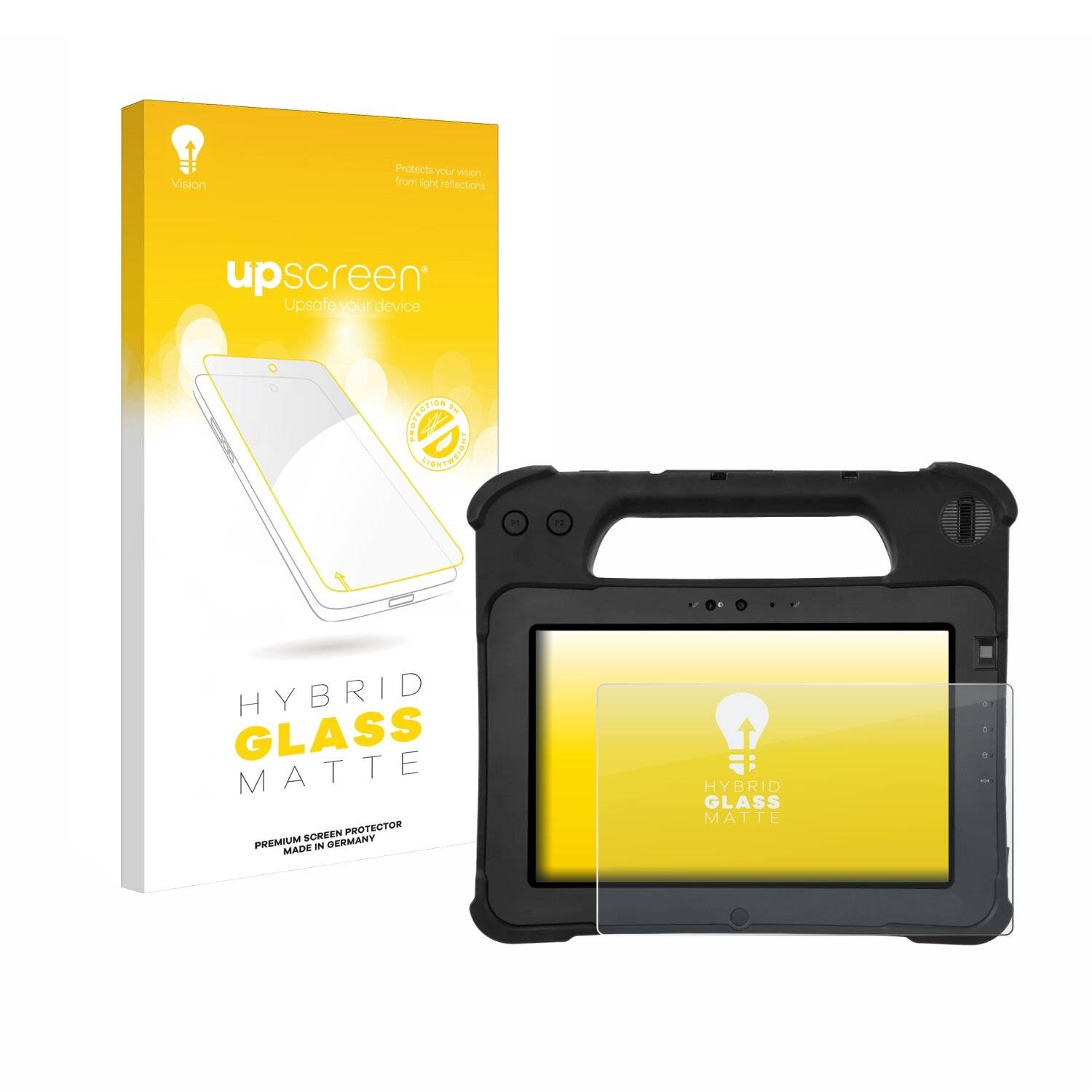 upscreen Hybrid Glas Matt Panzer-Folie für Zebra XPad