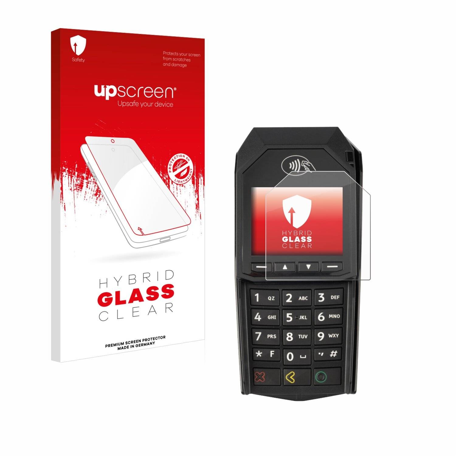 upscreen Hybrid Glas Panzer-Folie für ingenico Lane/3000